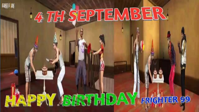 Happy birthday frighter99 in free fire || Birthday special celebration in freefire || Freefire WhatsApp status ||Free Fire WhatsApp Status ||Total gaming ||Freefire