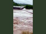 Colapsa puente vehicular “ El Quelite “ tras paso del huracán Nora