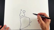 【ちょっと待ってwww】ただお爺さんを描いているだけの動画。What does this look like?