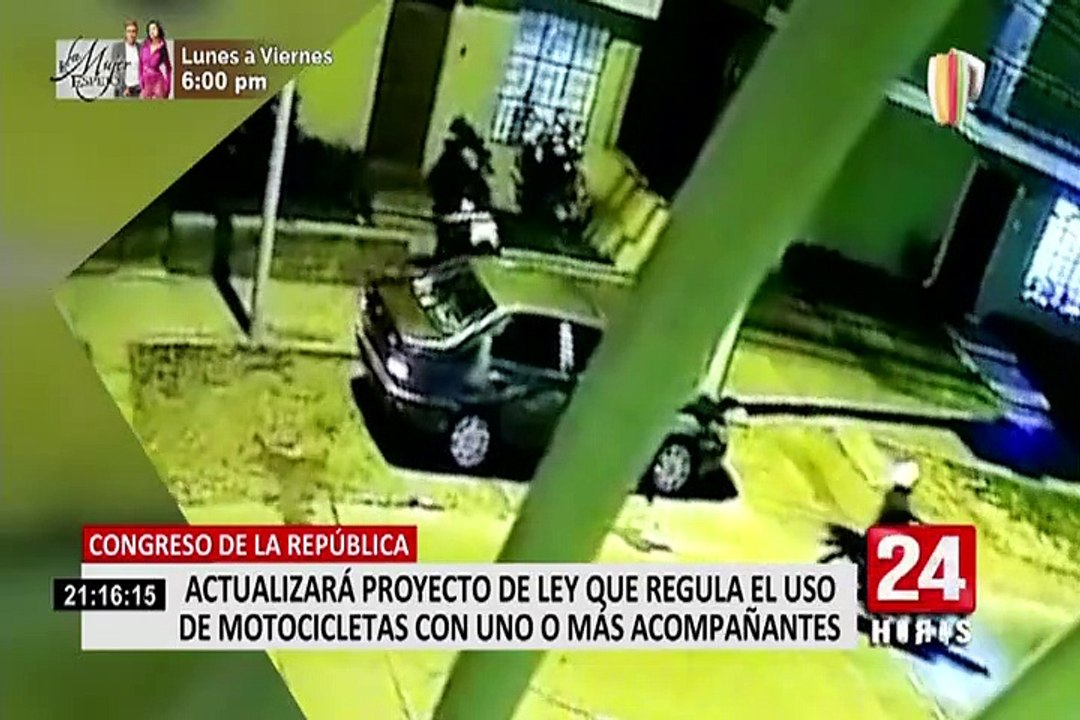 Congreso actualizará norma sobre uso de motocicletas con uno o más ocupantes