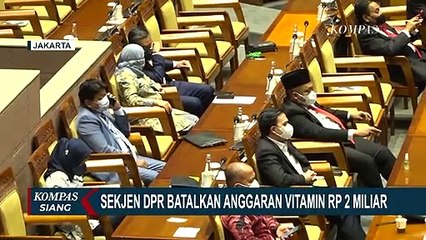 DPR RI Batalkan Pengadaan Multivitamin dengan Anggaran Rp 2 Miliar