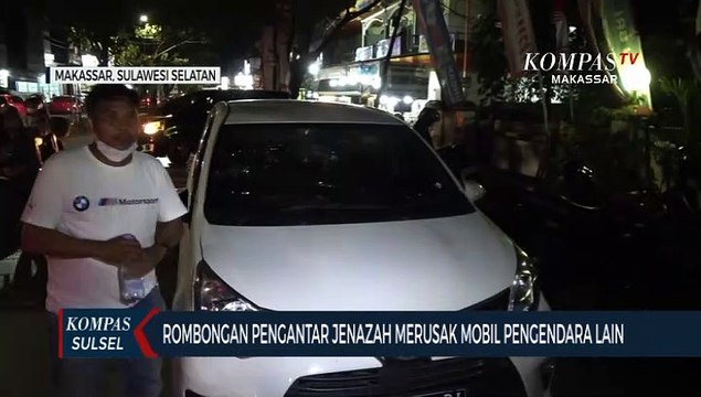 Rombongan Pengantar Jenazah Merusak Mobil Pengendara Lain