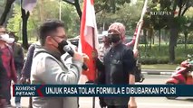 Polisi Bubarkan Aksi Demo Tolak Formula E di Depan Gedung Balai Kota DKI Jakarta