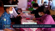 Ratusan Siswa SMPN 33 Semarang Ikuti Vaksinasi