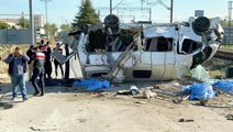 Son Dakika! Tekirdağ'da yük treni hemzemin geçitte bir minibüse çarptı: 4 ölü, 8 yaralı