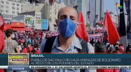 Pueblo brasileño protesta por amenazas de Bolsonaro