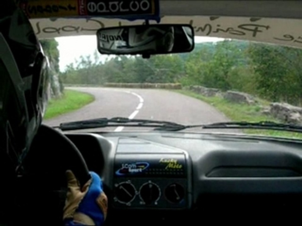 course de cote d'urcy 2007 / 205 rallye N1 sébastien boiget
