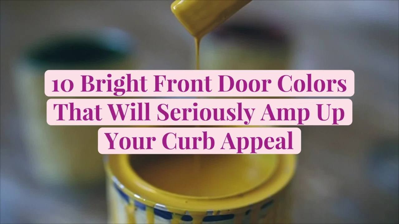11 Bright Front Door Colors That Will Seriously Amp Up Your Curb Appeal