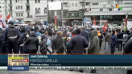 Trabajadores de la industria en Uruguay se movilizan en defensa del salario y el empleo