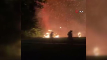 Dünyaca ünlü falezlerde bulunan park alev alev yandı