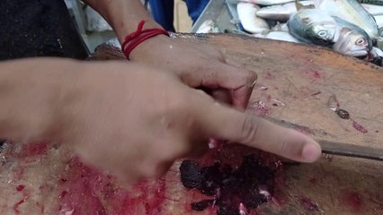 Amazing Sea fish Cutting Skill ||  Bangada Rs 400 Mangalore Sea Food