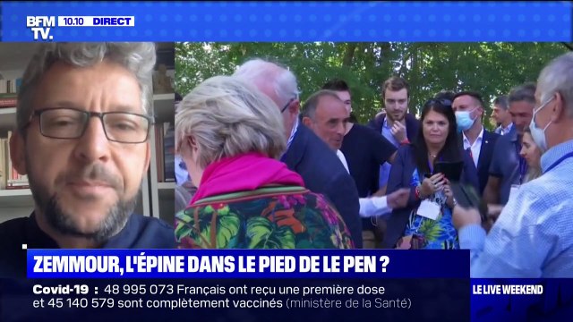 Éric Zemmour est une menace pour Marine Le Pen, selon le politologue Erwan Lecoeur