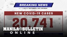 DOH reports 20,741 new cases, bringing the national total to 2,061,084, as of SEPTEMBER 4, 2021