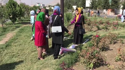 Afganistan'ın başkenti Kabil'de kadınlar hakları ve özgürlükleri için gösteri düzenledi