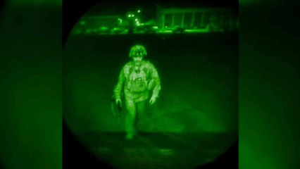 Who was the last American soldier to leave Afghanistan?
