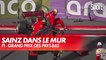 Carlos Sainz dans le mur - GP des Pays-Bas