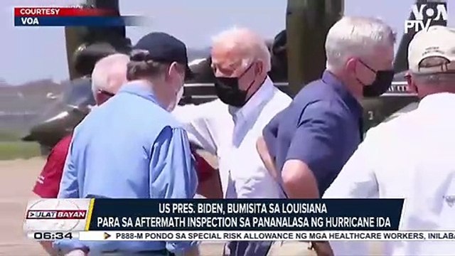 GLOBALITA | US President Biden, bumisita sa Louisiana para sa aftermath inspection sa pananalasa ng Hurricane Ida