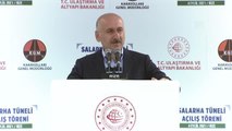 Ulaştırma ve Altyapı Bakanı Adil Karaismailoğlu, Salarha Tüneli Açılış Töreni'nde konuştu Açıklaması