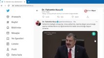 Sağlık Bakanı Dr. Fahrettin Koca, sosyal medyada DSÖ ile yarışıyor