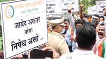 Protest Against Javed Akhtar As He Compares RSS To Taliban