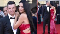 Göbeği hemen fark edildi! Kırmızı halıda sevgilisini öpücüklere boğan Adriana Lima'yla ilgili hamile dedikodusu