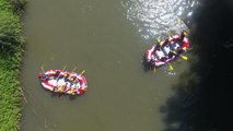 Rafting tutkunları Melen Çayı'nda adrenalin depoluyor