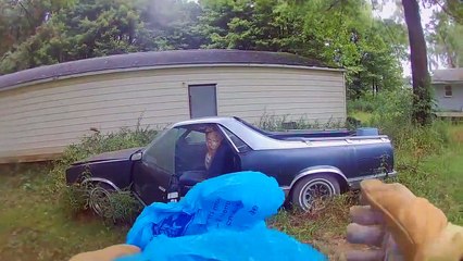 Il découvre un nid de guêpe géant dans sa voiture