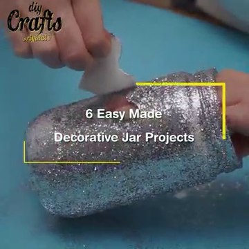 easy made decorative jar projects Easy Mason Jar Craft Glass Jar Decorating Idea Jar Painting