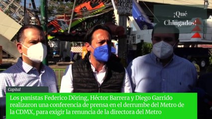 Panistas intentan aprovechar derrumbe del #Metr