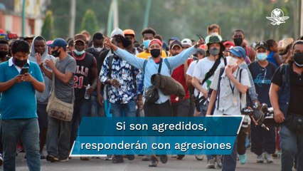 Sale de Chiapas nueva caravana de migrantes; piden a Dios los "proteja de policías mexicanos"