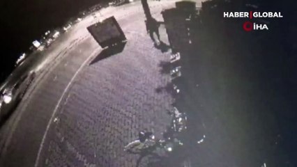 Kocaeli'de bisiklet hırsızı güvenlik kamerasına yakalandı