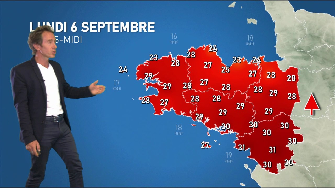 Bulletin météo pour le lundi 6 septembre