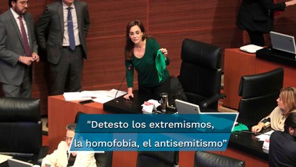 Lilly Téllez firma carta de VOX pero niega alianza; dice detestar la homofobia y el racismo