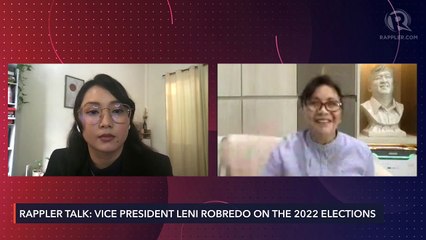 Robredo's 2022 priorities: Pandemic control, economy, education, social services