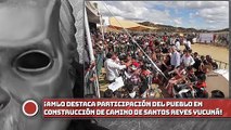 Presidente destaca participación del pueblo en construcción de camino de Santos Reyes Yucuná, Oaxaca