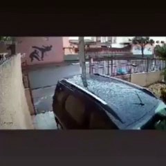 Gari salva criança de atropelamento