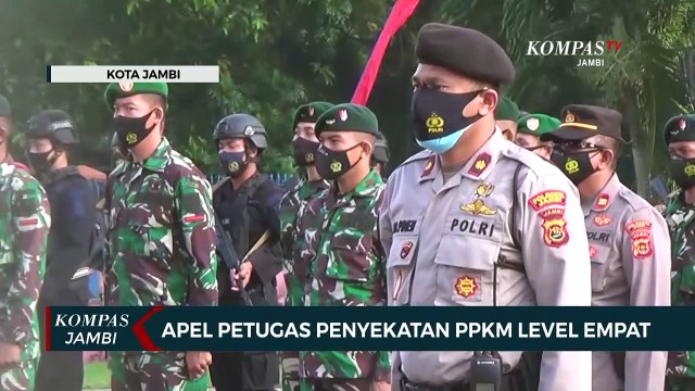 Apel Petugas Penyekatan PPKM Level Empat