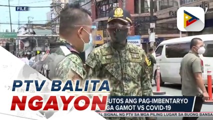 PGen. Eleazar, ipinag-utos ang pag-imbentaryo sa kanilang mga gamot vs COVID-19