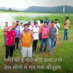 Stunning Water Spout In Madhya Pradesh Appears To Touch The Sky
