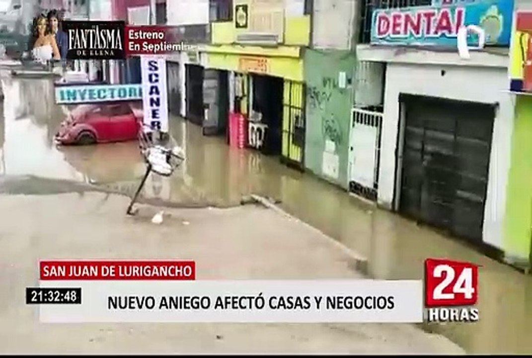 SJL: se reporta nuevo aniego en avenida Próceres de Independencia