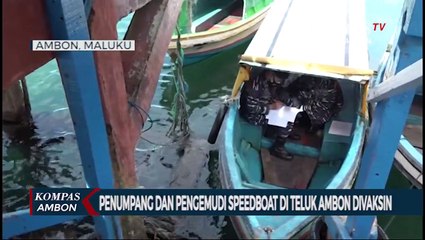 Pengemudi Speed di Teluk Ambon Divaksin
