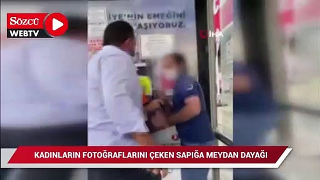 Kadınların fotoğraflarını çekerken yakalandı