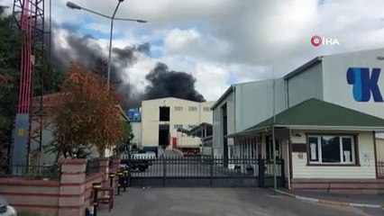 Silivri'de fabrika yangını
