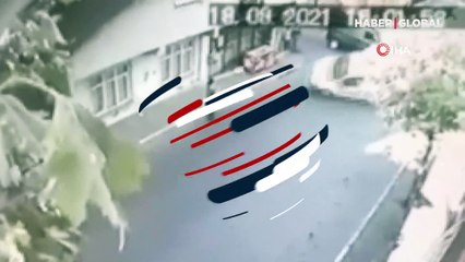 Takla atan araçtan saniyelerle kaçtı