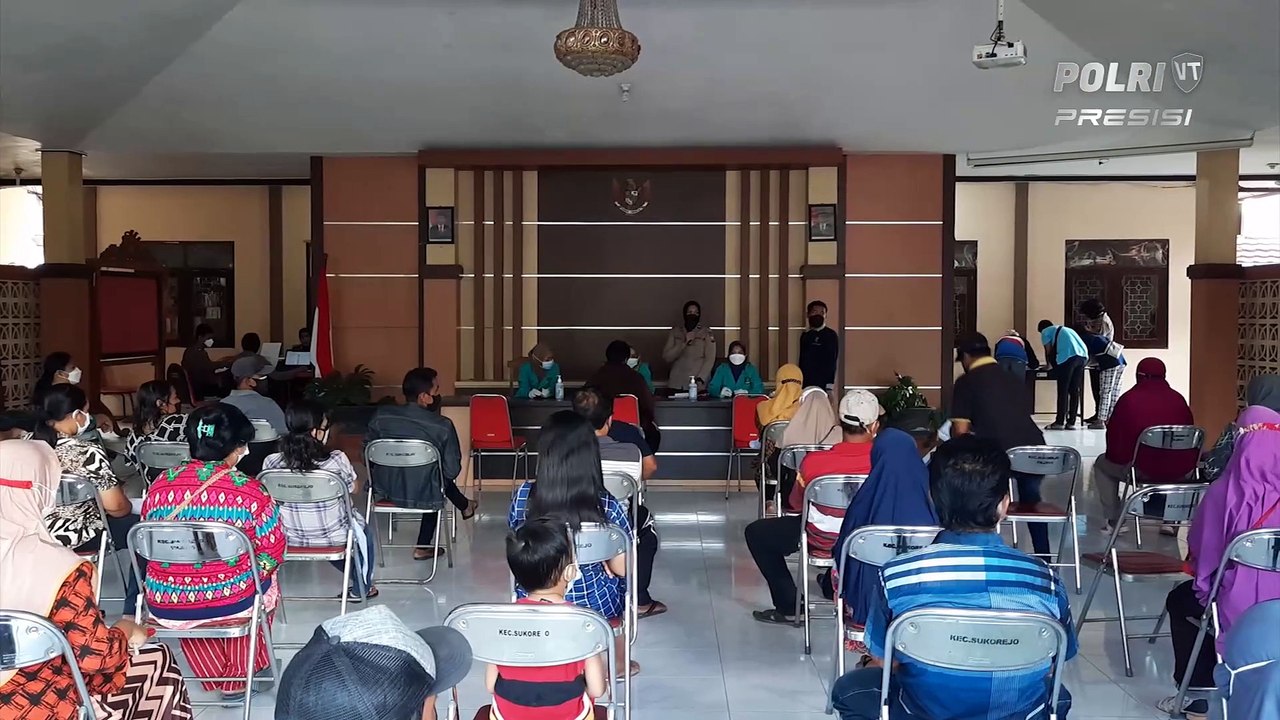 Kapolres Blitar Kota Tinjau Langsung Pelaksanaan Gerai Vaksinasi Presisi Klinik Pratama Polres Blitar Kota