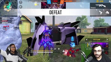 Ajjubhai vs Rawknee, Ishanbhai and Chapati Gamer Intense Gameplay - Garena Free Fire