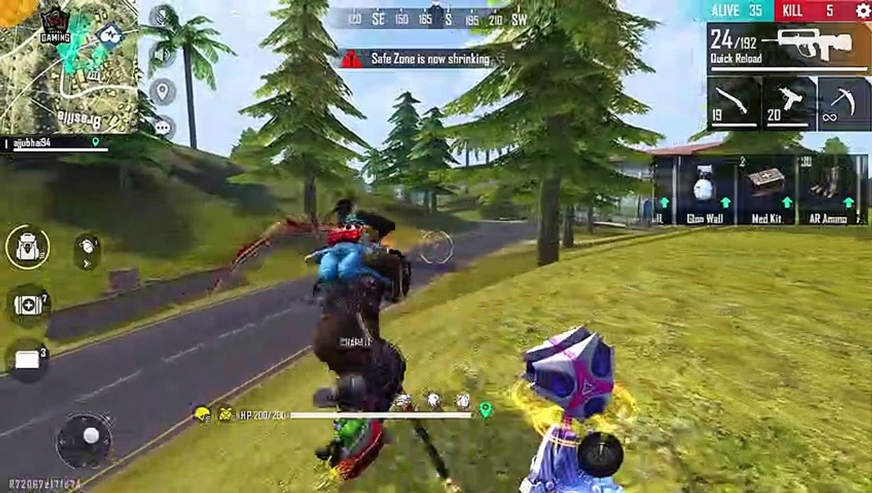 Solo vs Squad Best Famas and M1887 Free Fire Gameplay - Garena Free Fire- Total Gaming