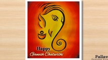 Easy Ganesh Chaturthi special painting with poster color step by step@Pallavi Drawing Academy