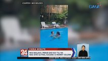 Nico Bolzico, proud dad kay Tili na nag-dive sa pool kasama si mommy Solenn | 24 Oras Weekend