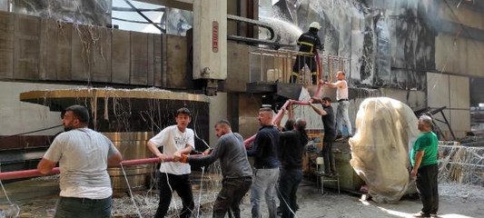 Son dakika haberleri... Döküm fabrikasında yangın